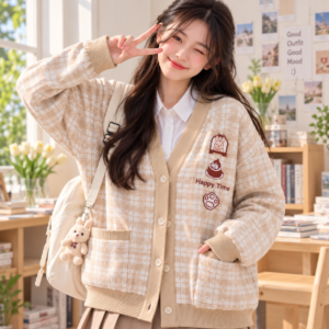 Cardigan Beruang Coklat